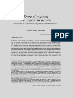 Ingerflo Claudio Entre El Mythos y El Logos, La Acción Nacimiento de La Representación Política Del Poder en Rusia PDF