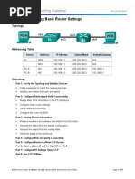 Lab4-4.1.4.6 - Configuring Basic Router Settings