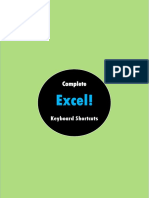 Complete Excel Keyboard Shortcuts