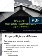 Real Estate Investment: Basic Legal Concepts: Rights Reserved