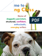 Writing Class: Welcome To