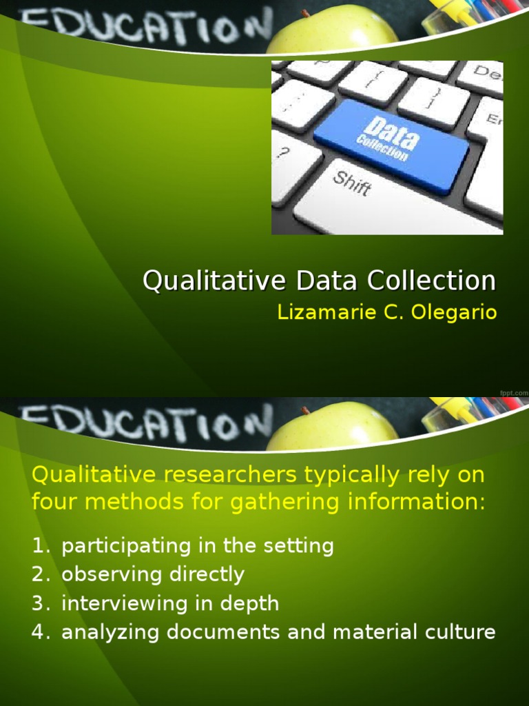 Methods of Data Collection | PDF | Nonverbal Communication | Body Language