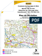 RD 957 : une déviation mise en place entre Avallon et Aisy-sur-Armançon