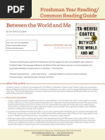 BETWEEN THE WORLD AND ME Common Reading Guide