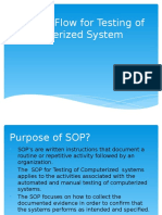 Sample Absorb - Process Flow For Testing of Computerized System