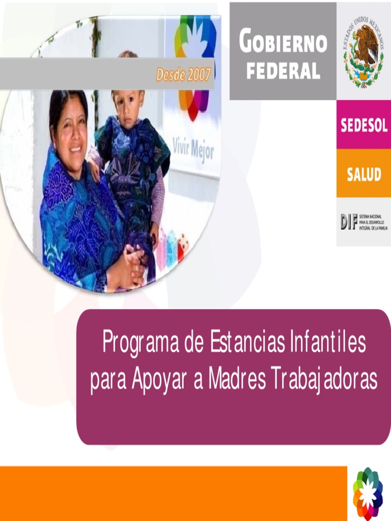 Estancias Infantiles para Madres Trabajadoras | PDF | Toma de ...