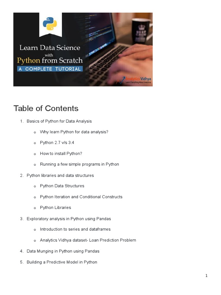 Pytthon For Data Analysis From Scratch | PDF | Cross Validation ...