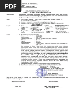19 Surat Perintah Penangkapan Pdf