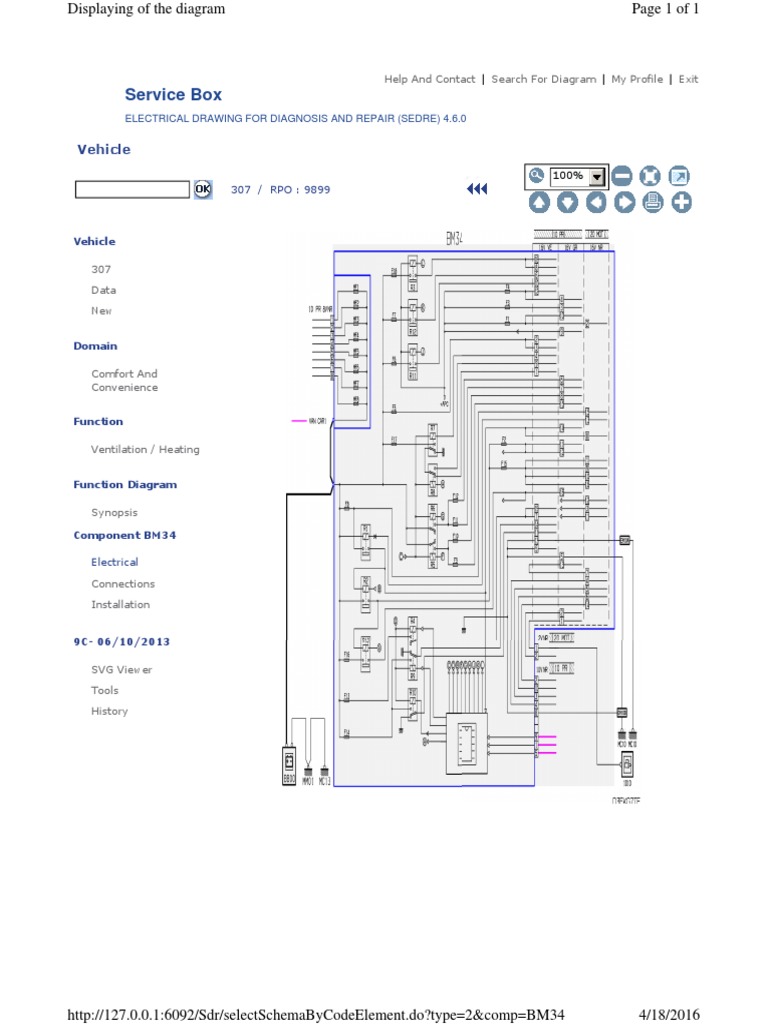 Peugeot 307 BM34 Electrical Diagram | PDF