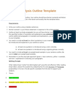 Analysis Outline Template