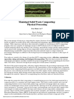 Municipal Solid Waste Composting Fact Sheet - Physical Processing