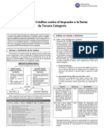 Aplicacion Creditos Contra Impuesto a La Renta de Tercera Categoria