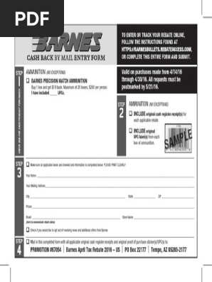 Barnes Tax Rebate Form
