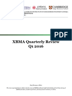 XBMA 2016 Q1 Quarterly Review