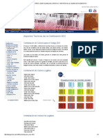 Combinación de Colores para El Código GS1