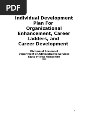 Individual Career Development Plan Model