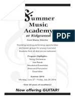 Summer Music Academy 2016