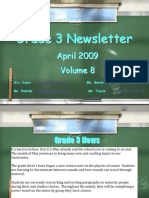 Grade 3 Newsletter