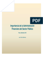 Importancia de La Administración Financiera Del Sector Público