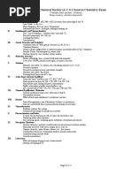 ACS General Chemistry Final Formula Sheet | PDF