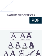 Tipografia Familias Tipograficas