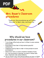 Classroom Management Plan