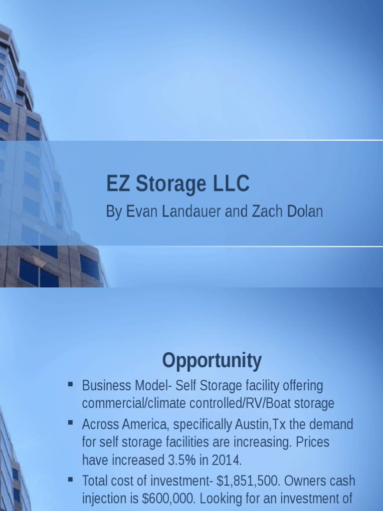 Ez Storage LLC PDF