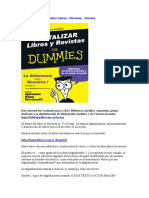 Varios - Digitalizar Libros Y Revistas for Dummies