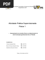 Aps Fisica 1 - Pêndulo