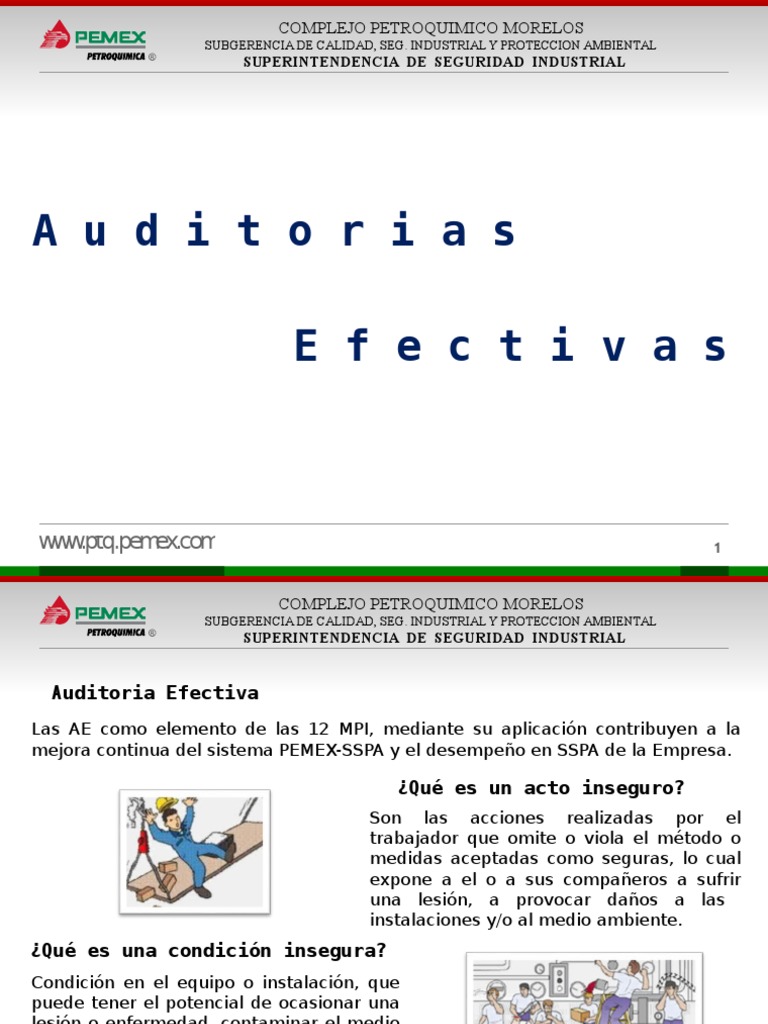 Auditoría Efectiva en PEMEX | PDF | La seguridad | Calidad (comercial)