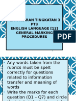 Presentation PT3 Marking Procedures