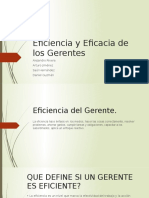 eficiente y eficaz Los Gerentes