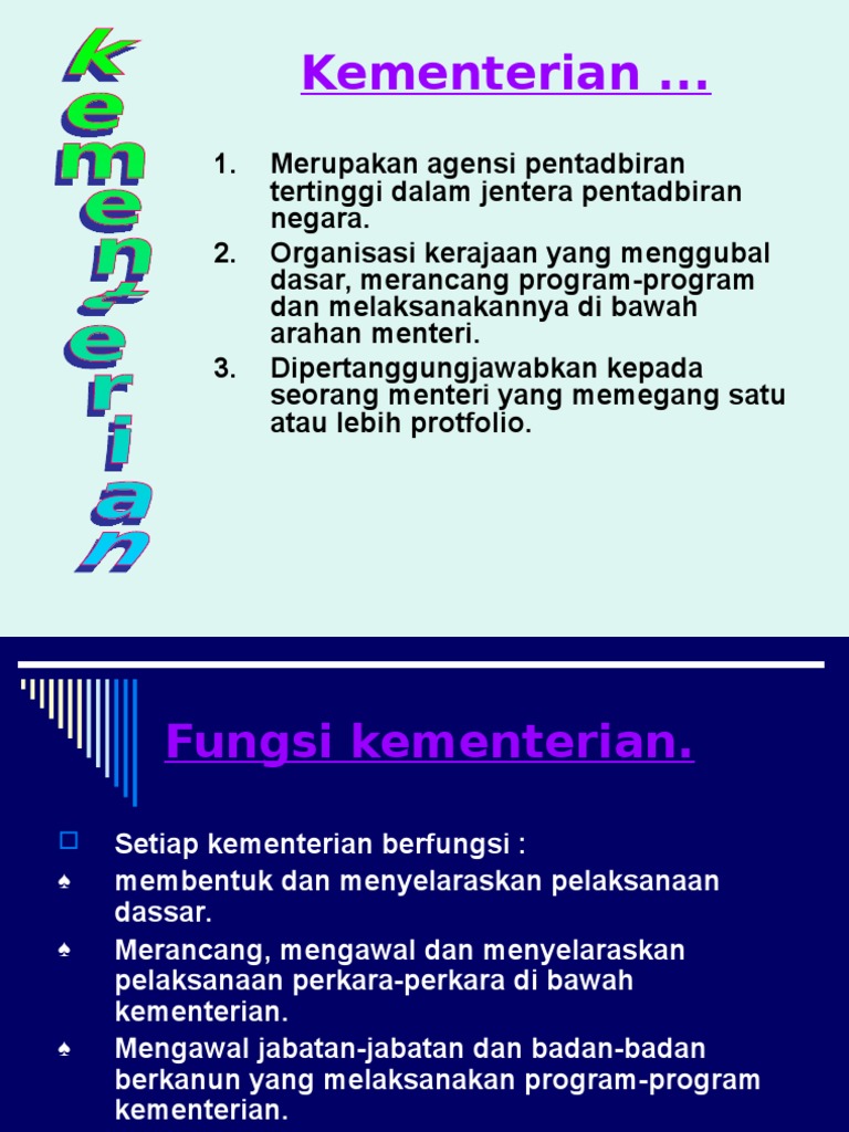 Kementerian Di Malaysia | PDF