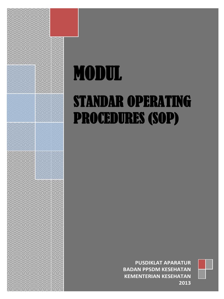 Modul Standar Operating Procedures Sop PDF | PDF | Karier & Perkembangan