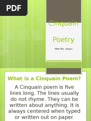 cinquainpoetry