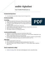 Mundhir Cover Letter Resume Private