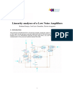 Linearity Analyses of a Low Noise Amplifiers