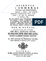 A Sciencia Das Sombras Relativas Ao Desenho, Tradução de José Mariano Da Conceição Veloso - Dupain (1799) 