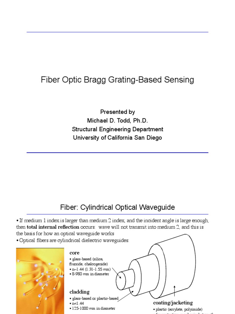Fiber Optic Bragg Grating Sensing Overview | PDF | Interferometry ...
