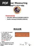 Linear Measuring Instruments