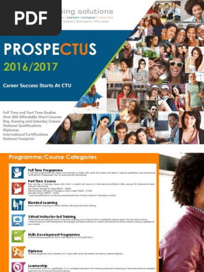 Ctu Training Solutions Prospectus 2016 2017 Cisco - 