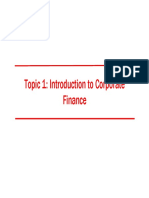 FINA2303 Topic 01 Introduction to Corporate Finance (1)