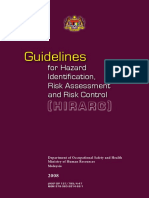 Guidelines for Hazard Identification, Risk Assessment and Risk Control (Hirarc), 2008
