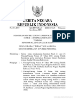 Peraturan Menteri Kesehatan Nomor 1438 Menkes Per Ix 2010 Tentang Standar Pelayanan Kedokteran