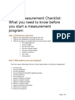 PR Measurement Checklist: Define Goals, Target Audiences & Select Tools