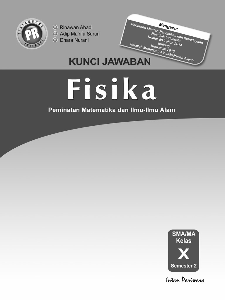 Kunci Jawaban Fisika Kelas 10 Semester 1 Kurikulum 2013 - Sanjau | Soal