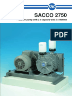 SACCO 2750 Vacuum Pump 2x Capacity & Lifetime