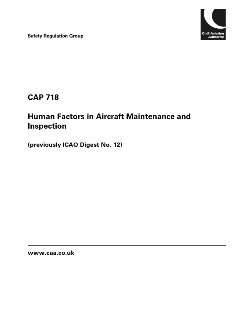 Human Factors in Aircraft Maintenance | PDF