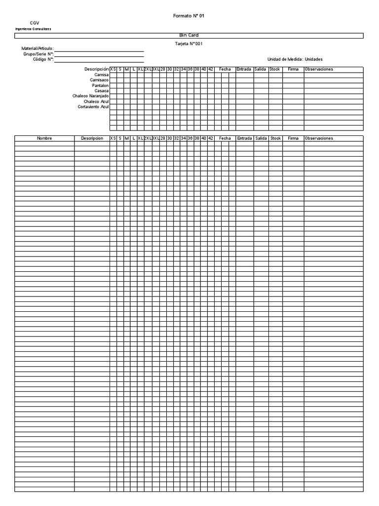 Formato 01 Bin Card PDF