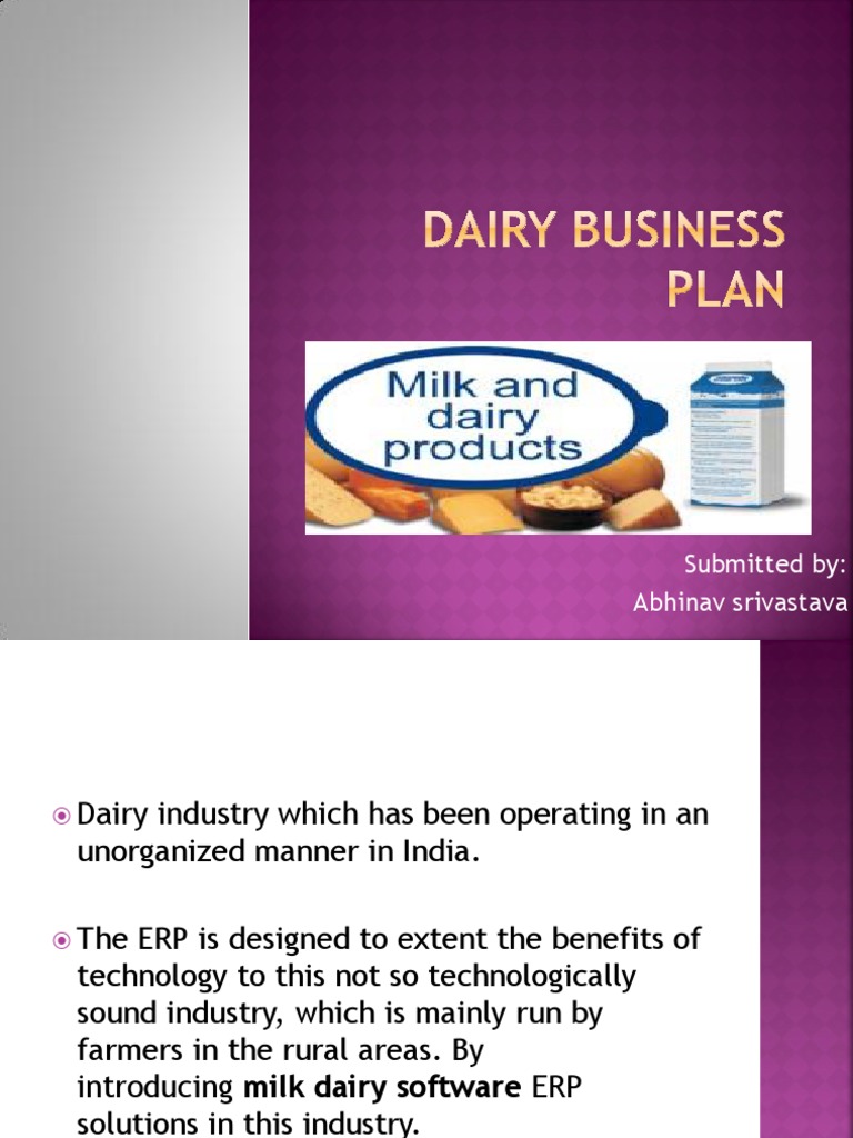 dairy production business plan pdf